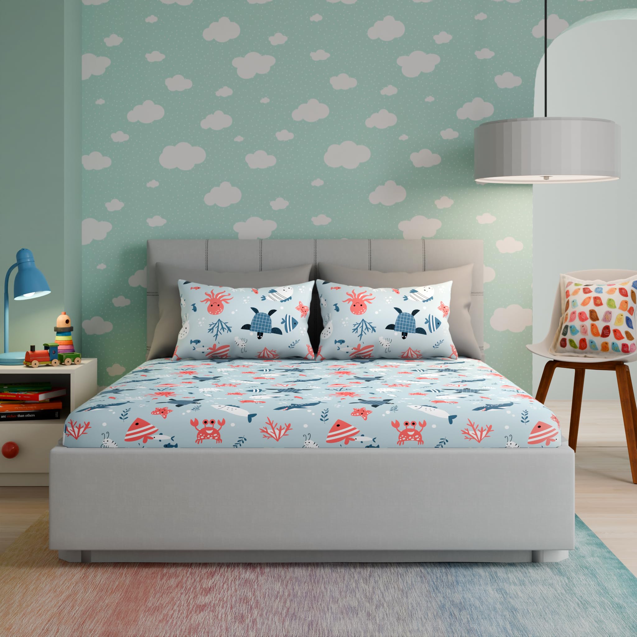 Wakefit Kids Cotton Bedsheets - Animal Prints -3