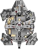 LEGO Star Wars Faucon Millenium Maquette à Construire pour Adolescents et Adultes Fans de la Saga - Inclut Les Figurines Finn, Chewbacca, Lando, C-3PO, R2-D2 - Modélisme à Collectionner 75257 - 4