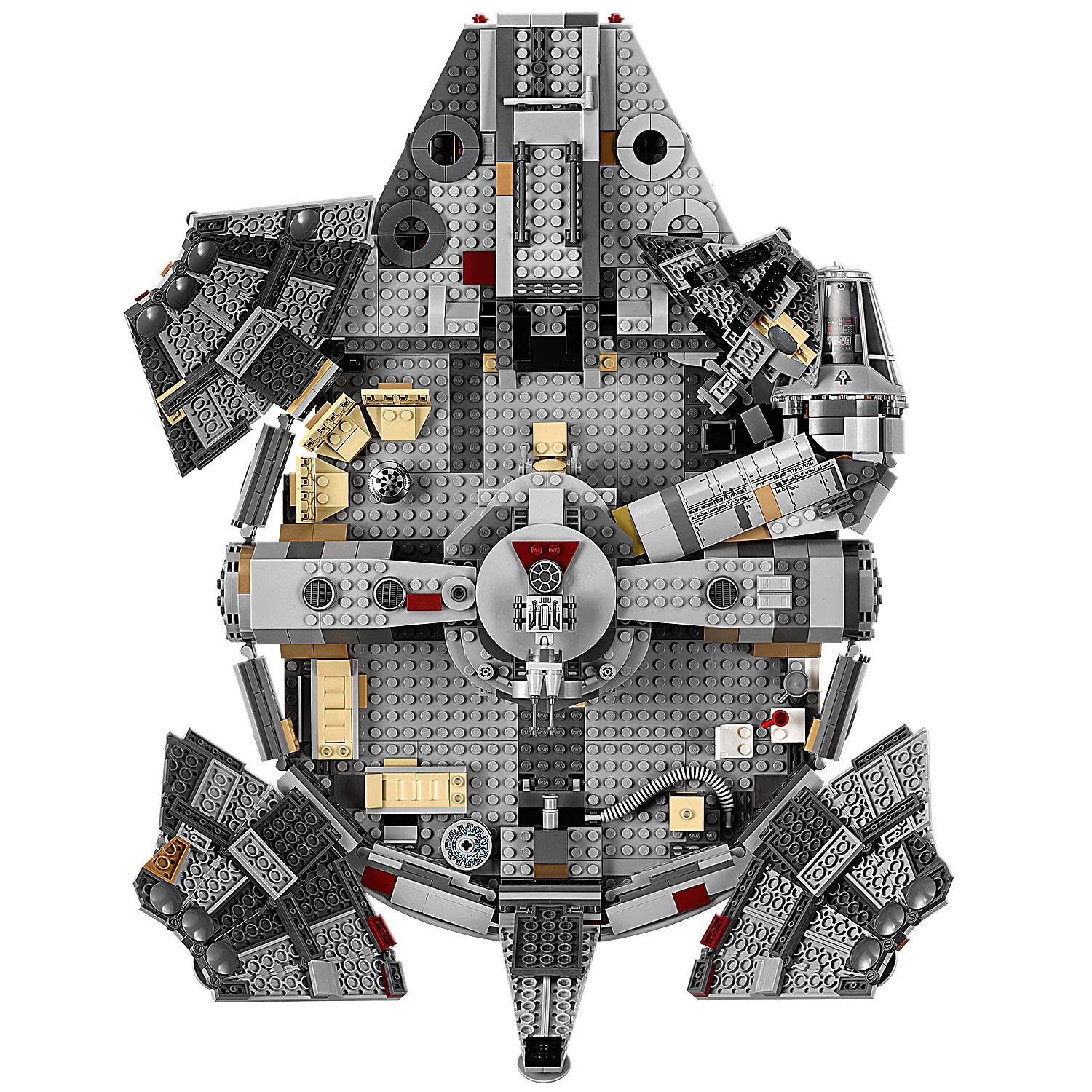 LEGO Star Wars Millennium Falcon, Giochi per Bambini e Bambine da 9 Anni, Modellino da Costruire di Astronave Giocattolo con Finn, Chewbacca, Lando, Boolio, C-3PO, R2-D2 e D-O, Idea Regalo 75257