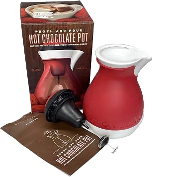 Williams - Sonoma Froth & Pour Hot Chocolate Pot Red 32 oz.