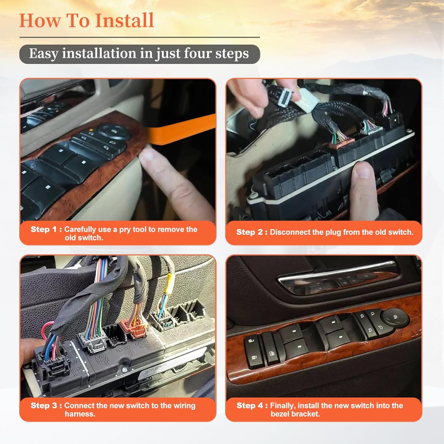 20835553 Power Driver Side Master Control Window & Mirror & Door Lock Switch Fit for 07-13 Avalanche Tahoe Suburban Yukon XL 2500,07-21 Silverado Sierra 2500 3500,07-14 Escalade