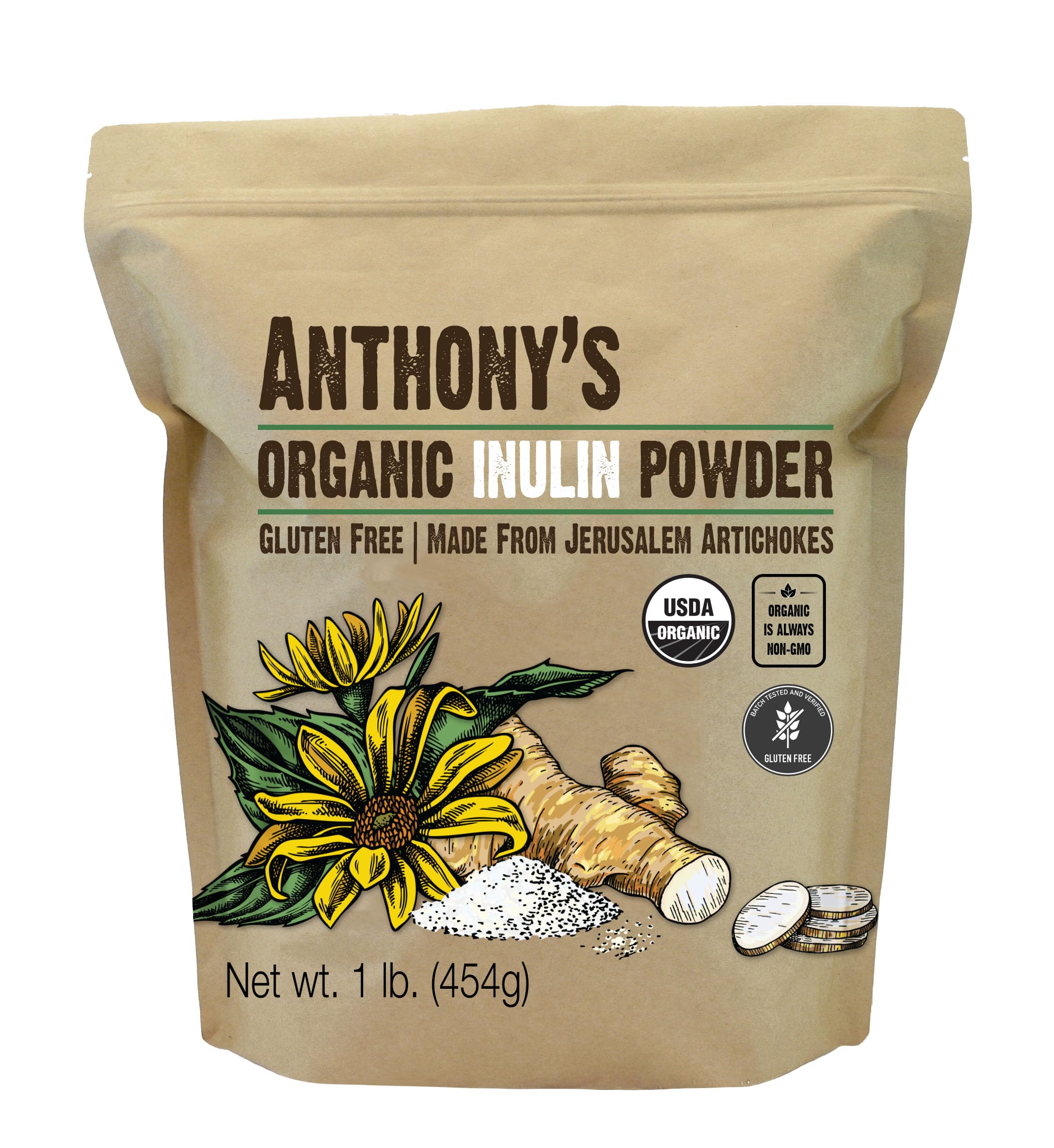 Organic Inulin Powder (1 Pound)