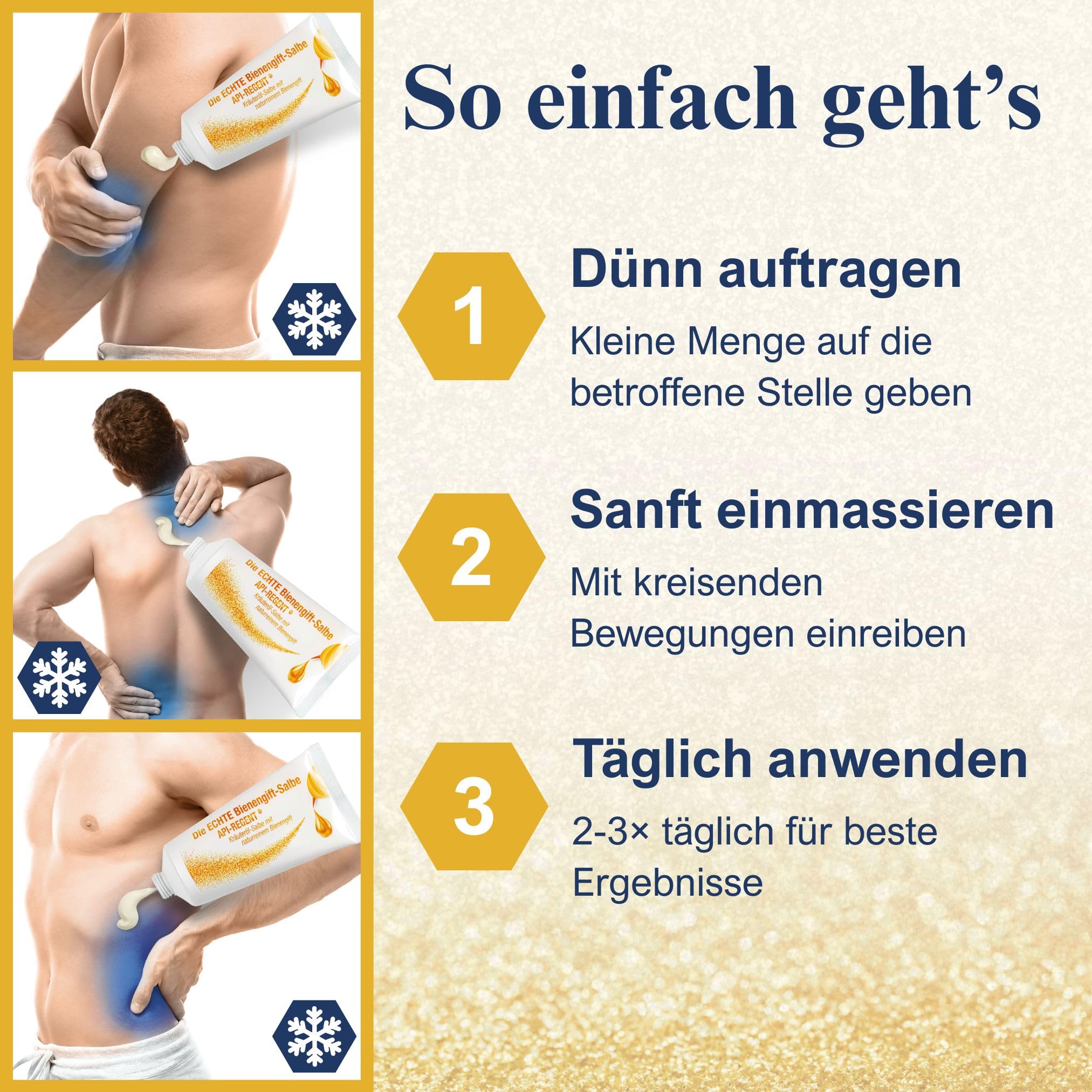 Die ECHTE Bienengiftsalbe – API-REGENT – naturreines Bienengift & ätherische Öle – kühlende Pflege für Muskeln & Gelenke – Seit 1844 – das Original aus Deutschland – ohne Konservierungsstoffe – 50 ml