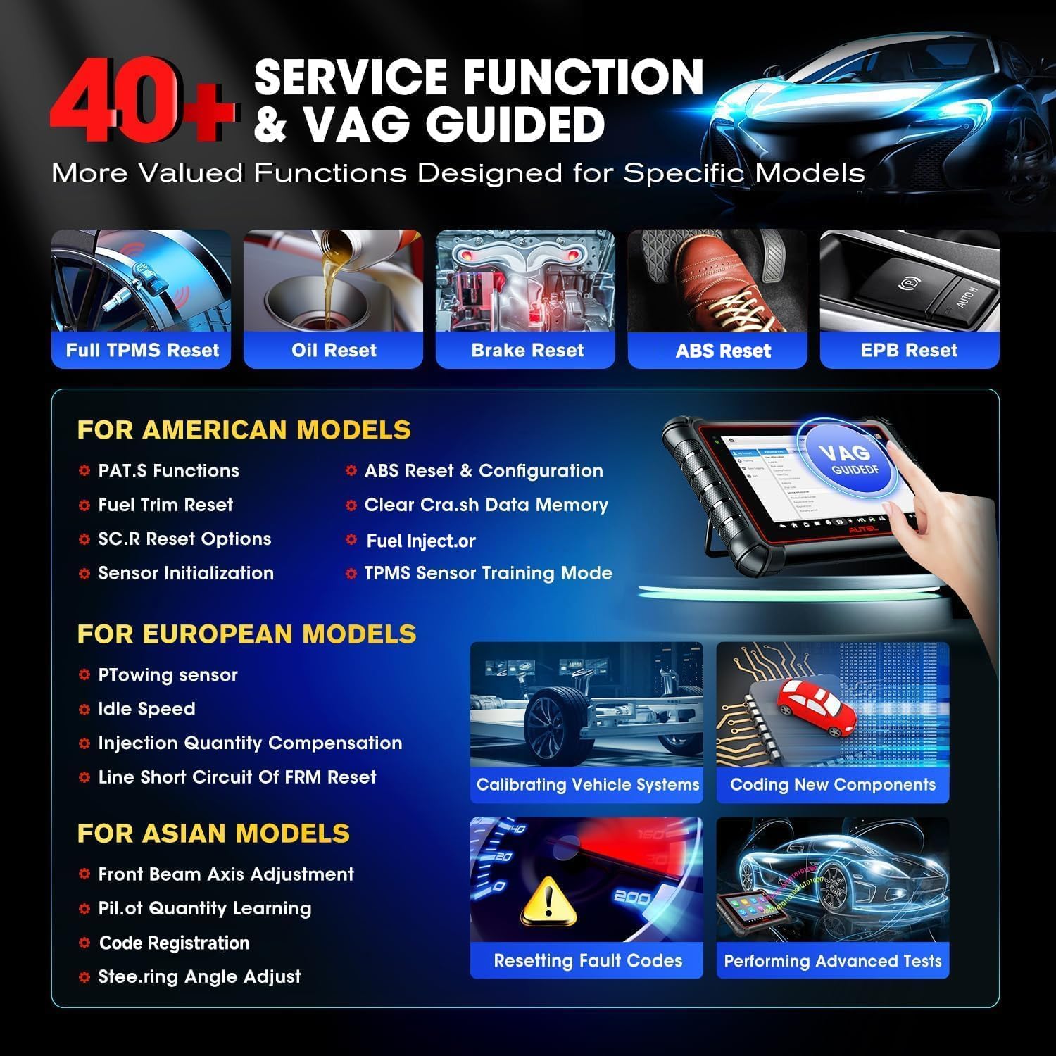 Autel MaxiPRO MP900TS Scanner, 2026 8in MP900-TS up of MaxiSYS MS906 PRO MS906TS MP900-BT MK900-TS, Top TPMS as MS906 Pro-TS, Car Bidirectional Scan Tool, 40+ Service, All System, CAN FD&DOIP, OS 11.0