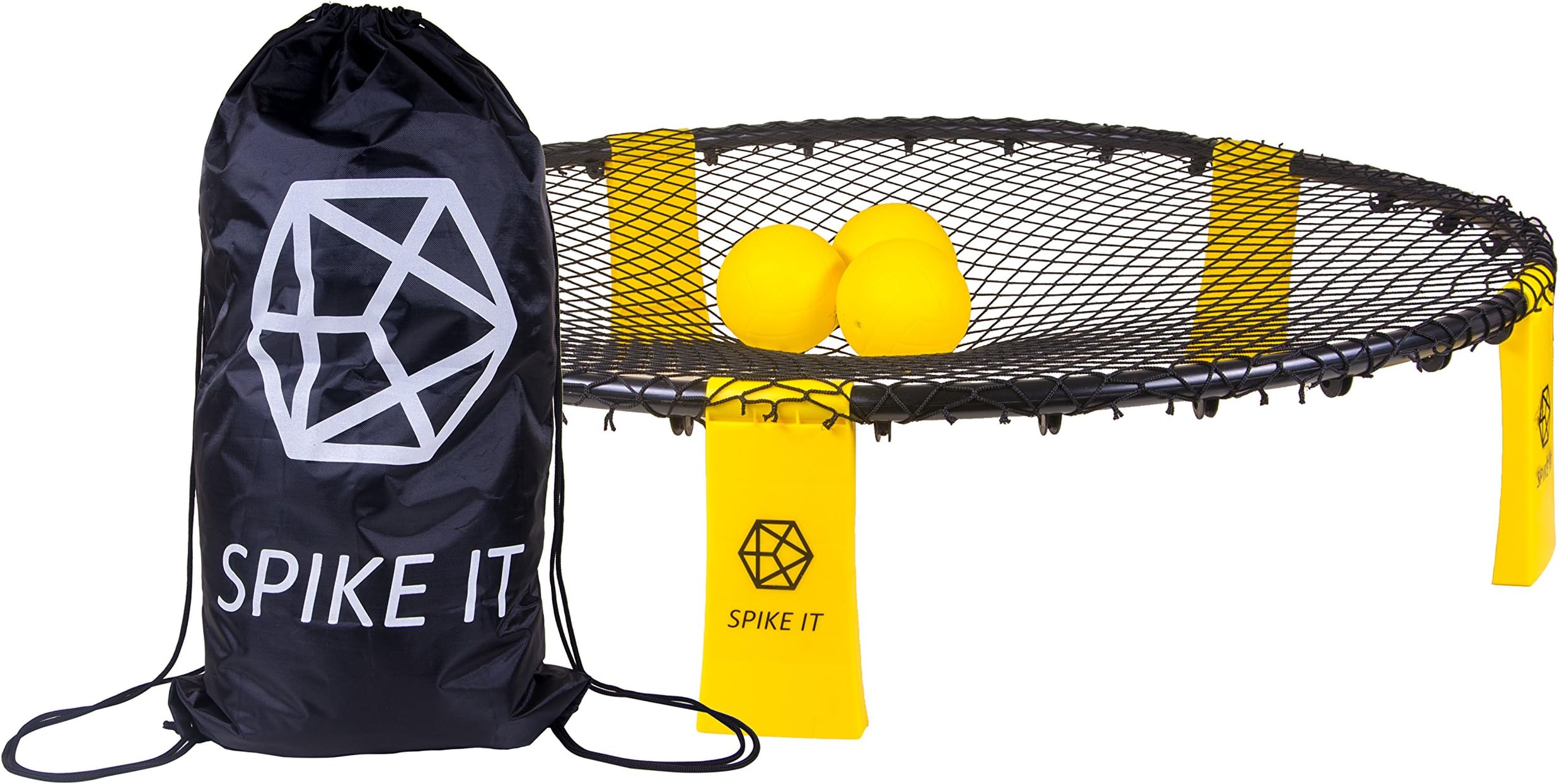 Spike It Game Set by C9 Sports - 3 Ball Set, Drawstring Bag, And Ball Pump