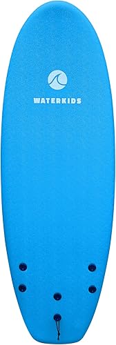 Miniatura 7 de Waterkids Tabla de surf para niños de 4 pies y 10, perfecta para aprender, hecha para niños, tabla de surf suave con núcleo de espuma, tabla de surf