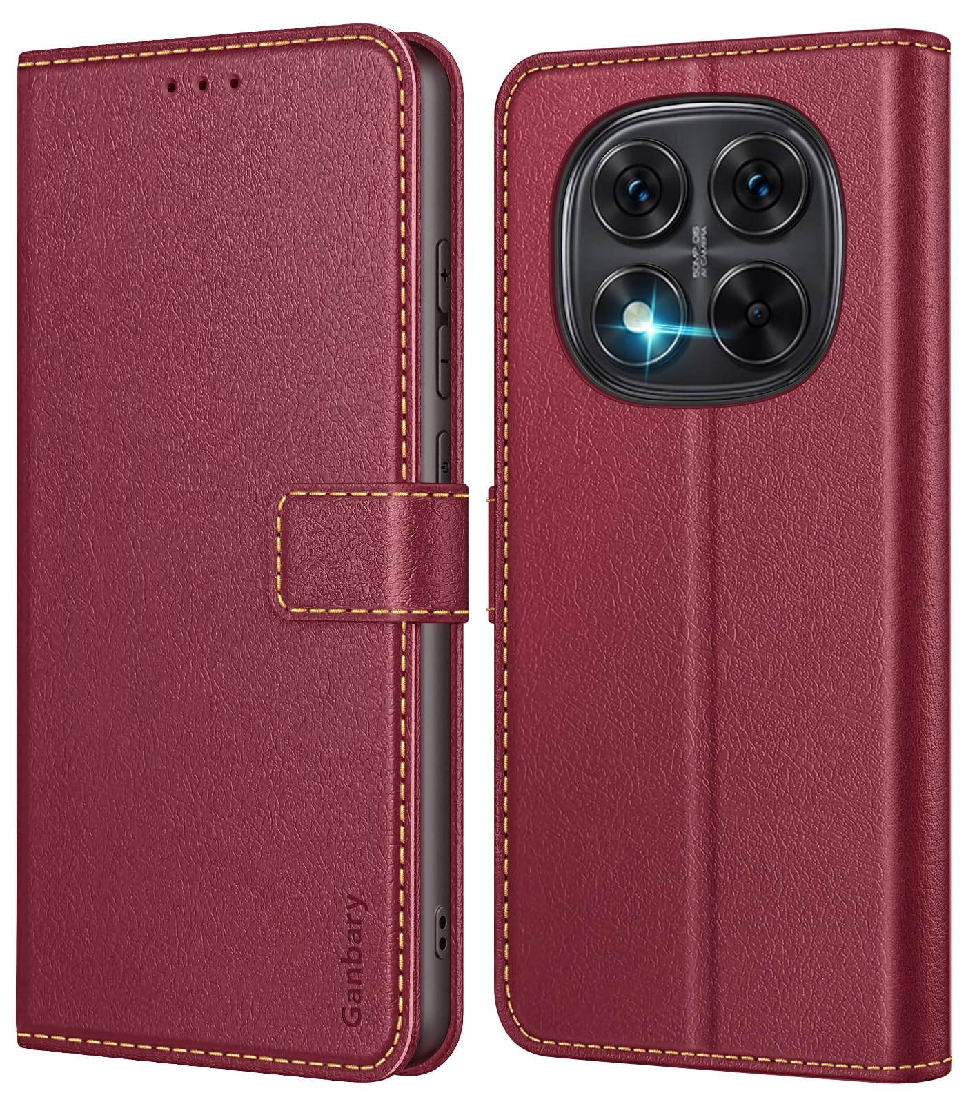 Ganbary Cover copatibile con Sasung Galaxy A34 5G, Preiu Pelle PU