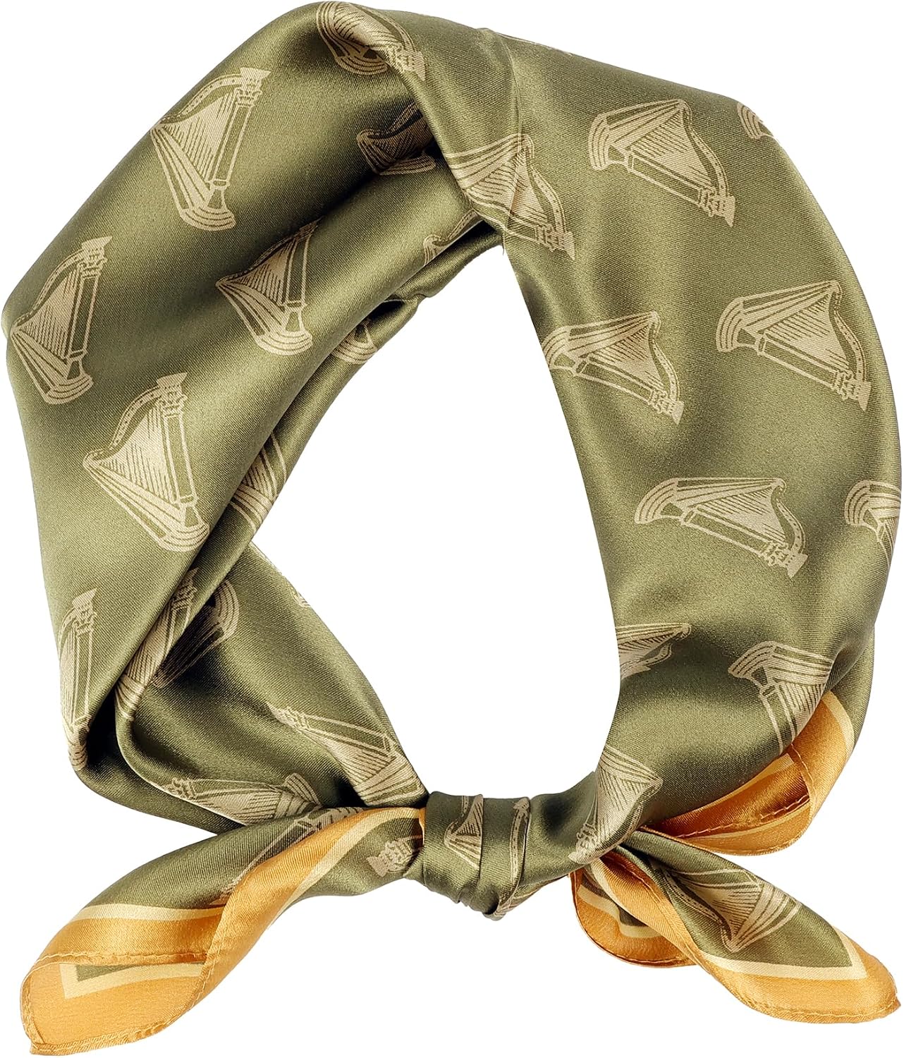 FEIBOON Mulberry Silk Scarfs Neck Scarf 21" Small Square Scarfs hair scarf bandana Neckerchief Headscarf for Women