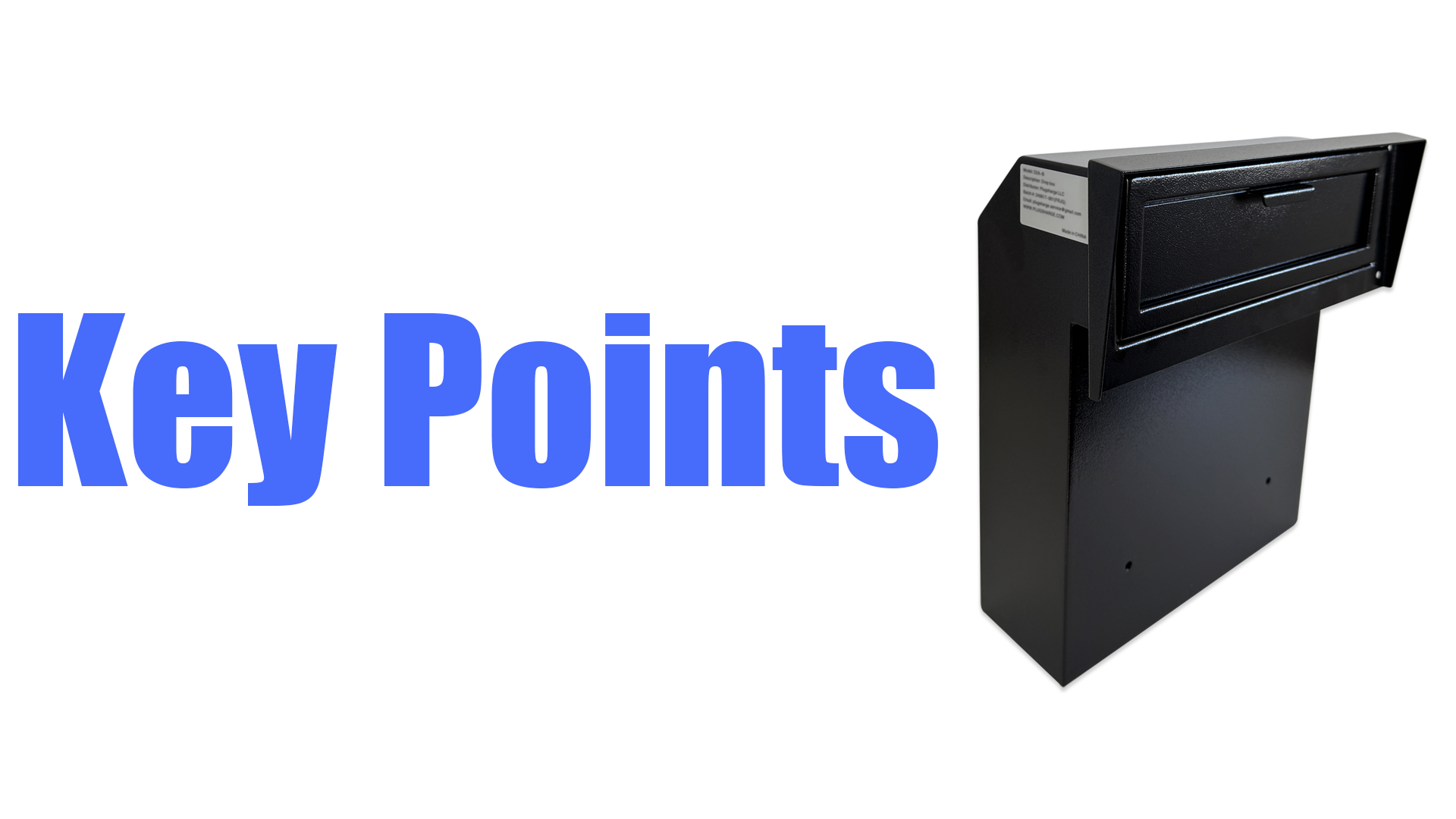 Pochar Rainproof Heavy Duty Mailbox Door Drop Box - Galvanized Steel Weatherproof Mailbox For Keys, Deposit, Payment, Mails - Through The Door Mail - View #6