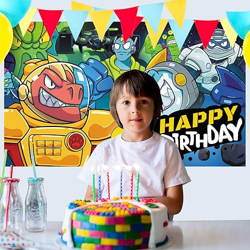 Miniatura 4 de Pancartas de fiesta de 5 x 3 pies para decoración de fiesta de cumpleaños para suministros de fiesta temática, fondo de cabina de fotos