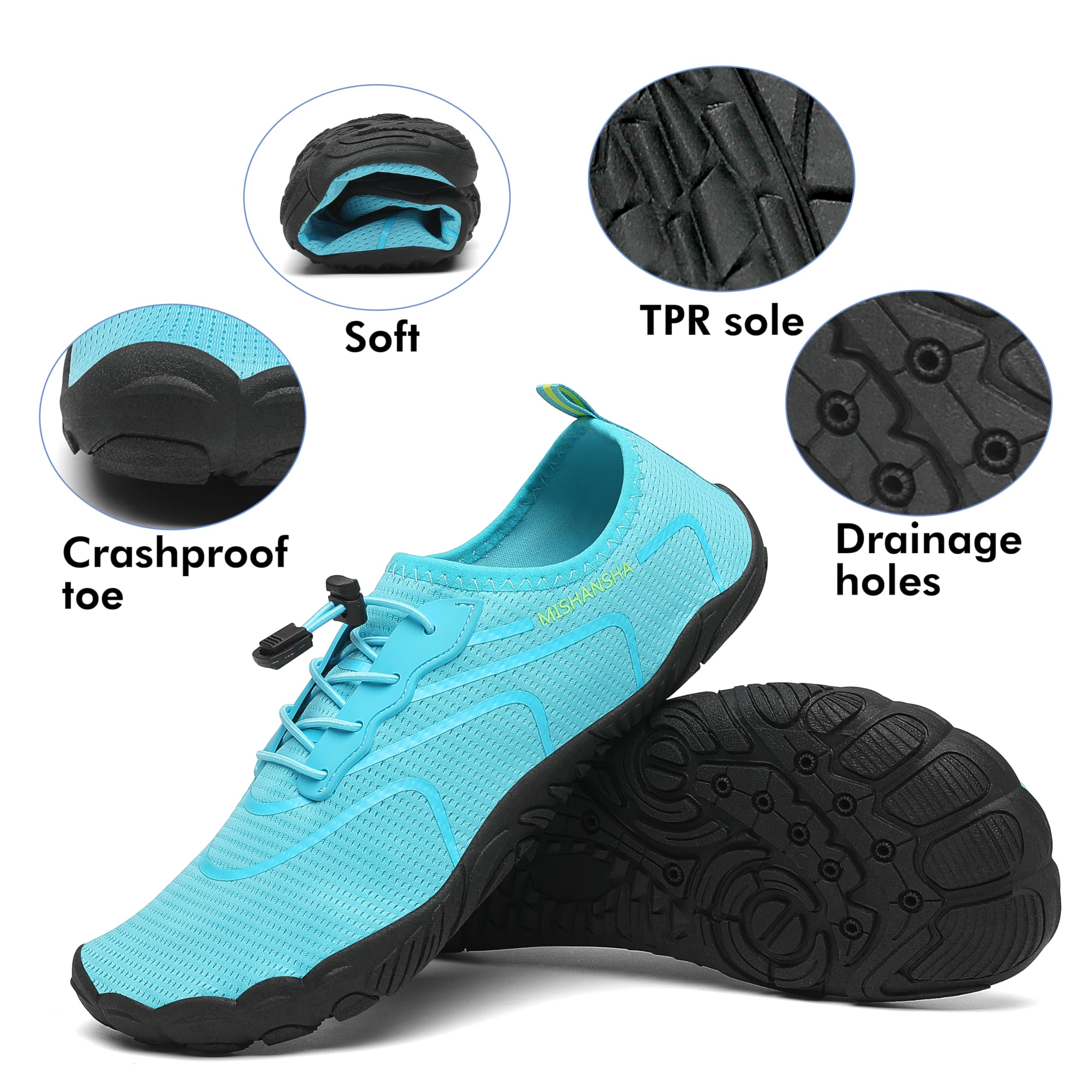 Mishansha Barefoot Escarpines Hombre Verano Zapatos de Agua Mujer