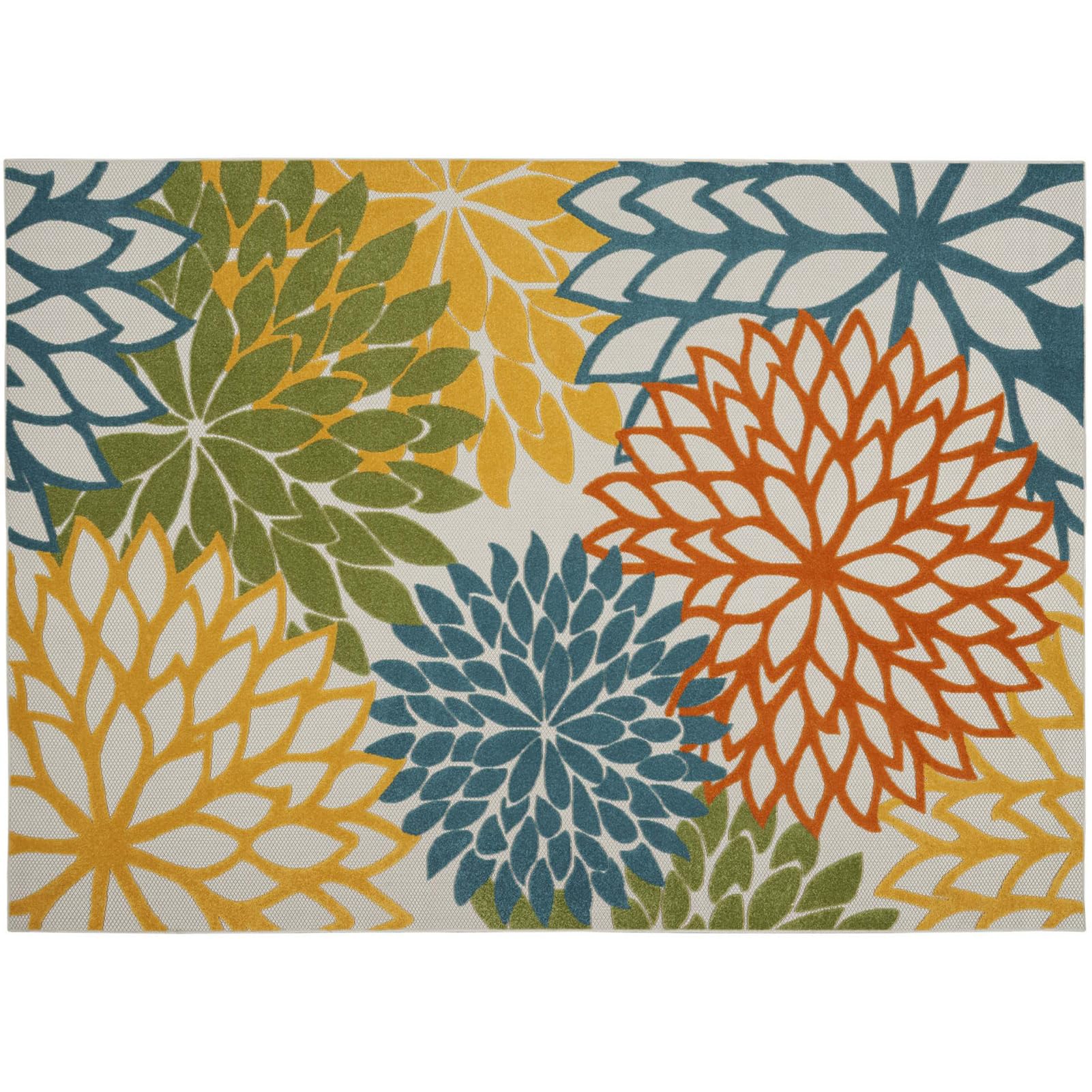 Outdoor Rug 2x3 Patio Waterproof Tropical, Patio Rugs Outdoor 8x10 Waterproof Colorful, Patio Mats Indoor/Outdoor Carpet Washable Easy to Clean, Protable Outside Carpet for Deck with Rubber Back