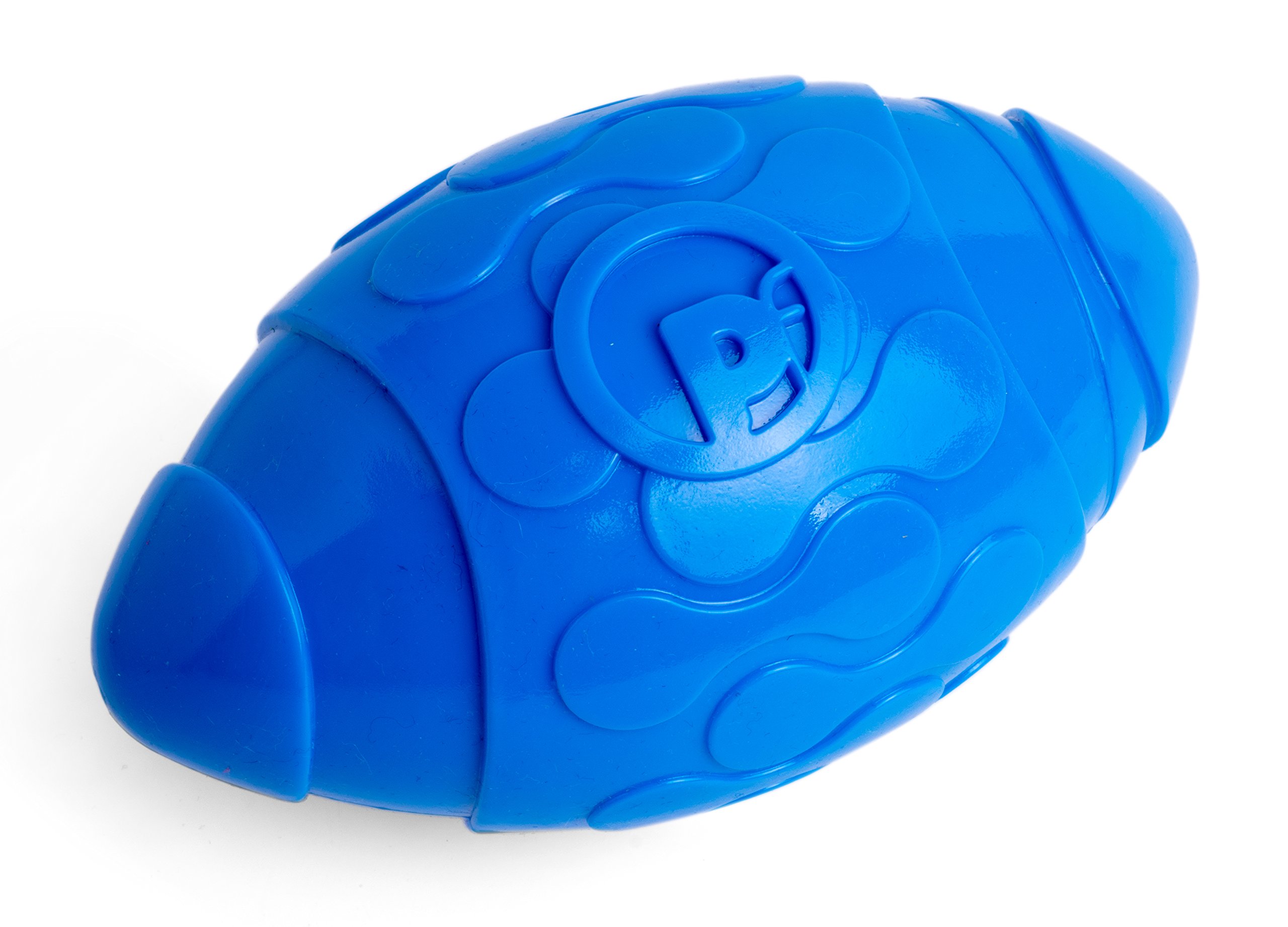 Petface Toyz Rugby Ball Dog Toy, Medium, Blue