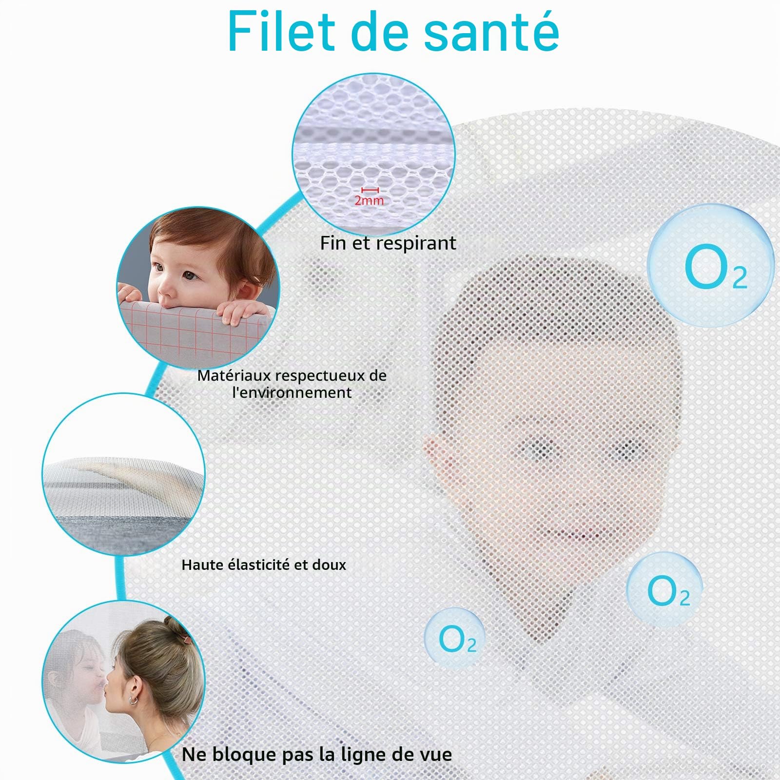 LZQ Barrière de Lit Enfants Bébés, Garde-Corps de sécurité avec Housse antidérapante, Protection Bord de Lit pour Sécurité des Enfants Bébés Portable Bedrail 200 x 70 x 25 cm (200 cm) Gris