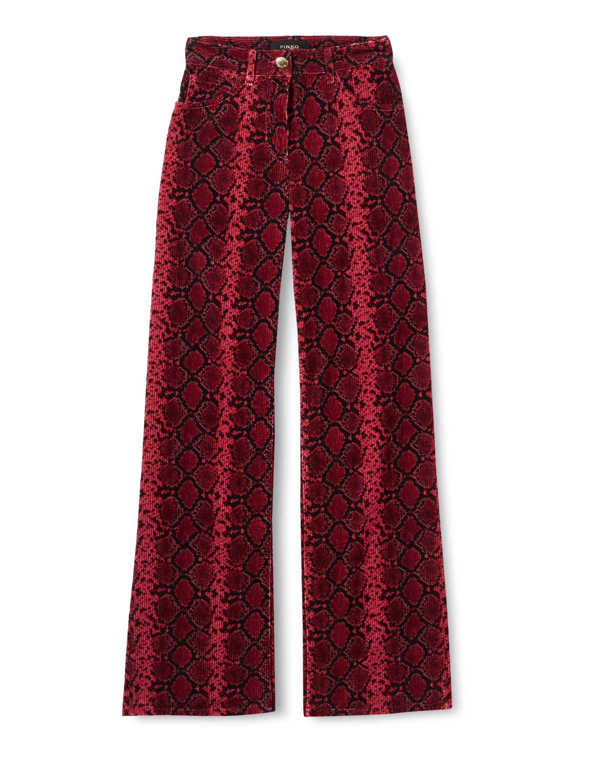 Pinko Women's Pingu Cost Velvet Trousers Pants