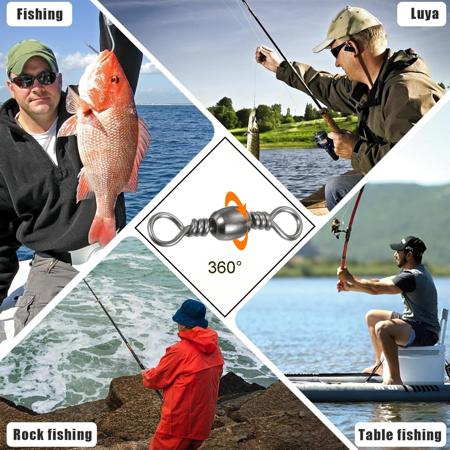 KIMHOME Ganchos de pesca verdes de 20 cm con líder (prueba de 22,7 kg), paquete de 20 alambres resistentes antimordida, acero al carbono resistente a la corrosión, afilados para lucio, peces