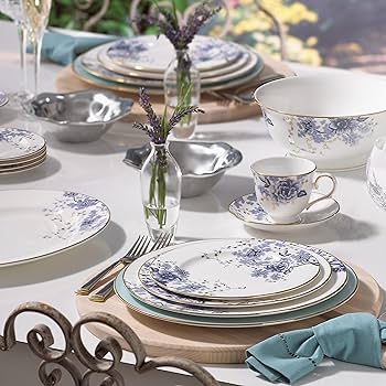 Amazon.com | Lenox Garden Grove 5-Piece Place Setting, White