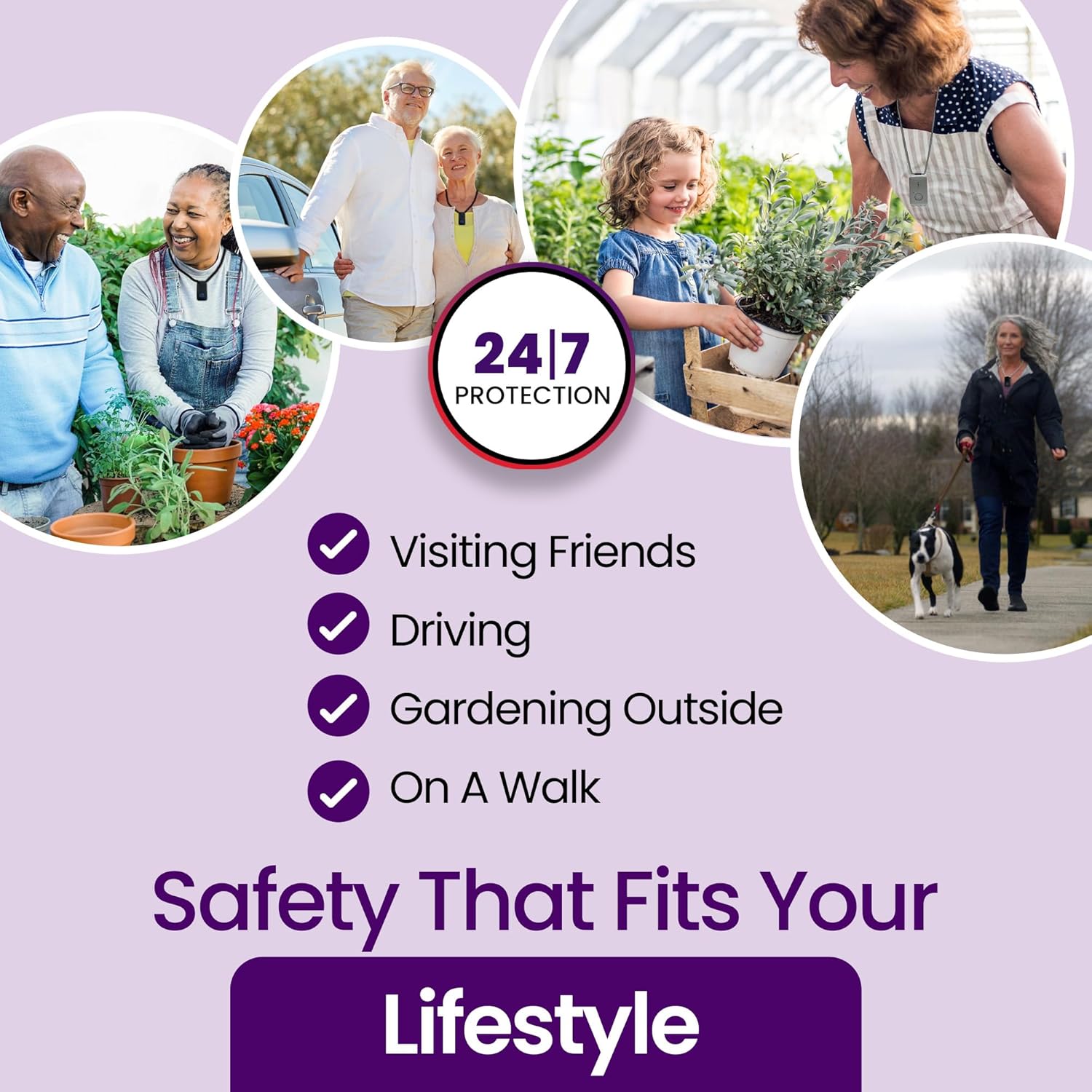 Medical Guardian MGMini | Medical Alert Device for Seniors | Water-Resistant, Emergency Call Button, 24/7 Monitoring, Step Counter, GPS Tracking | Monthly Subscription Required | Silver - Image 4