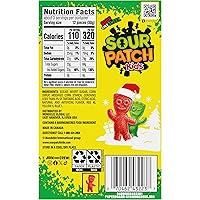 Vista 3 de SOUR PATCH KIDS Dulces navideños suaves y masticables rojos y verdes, 3.1 onzas