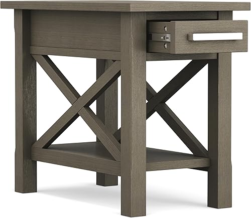 Miniatura 127 de SIMPLIHOME Kitchener Mesa consola – Mesa de sofá de madera maciza de 47 pulgadas de ancho en color blanco, mesa de almacenamiento contemporánea para