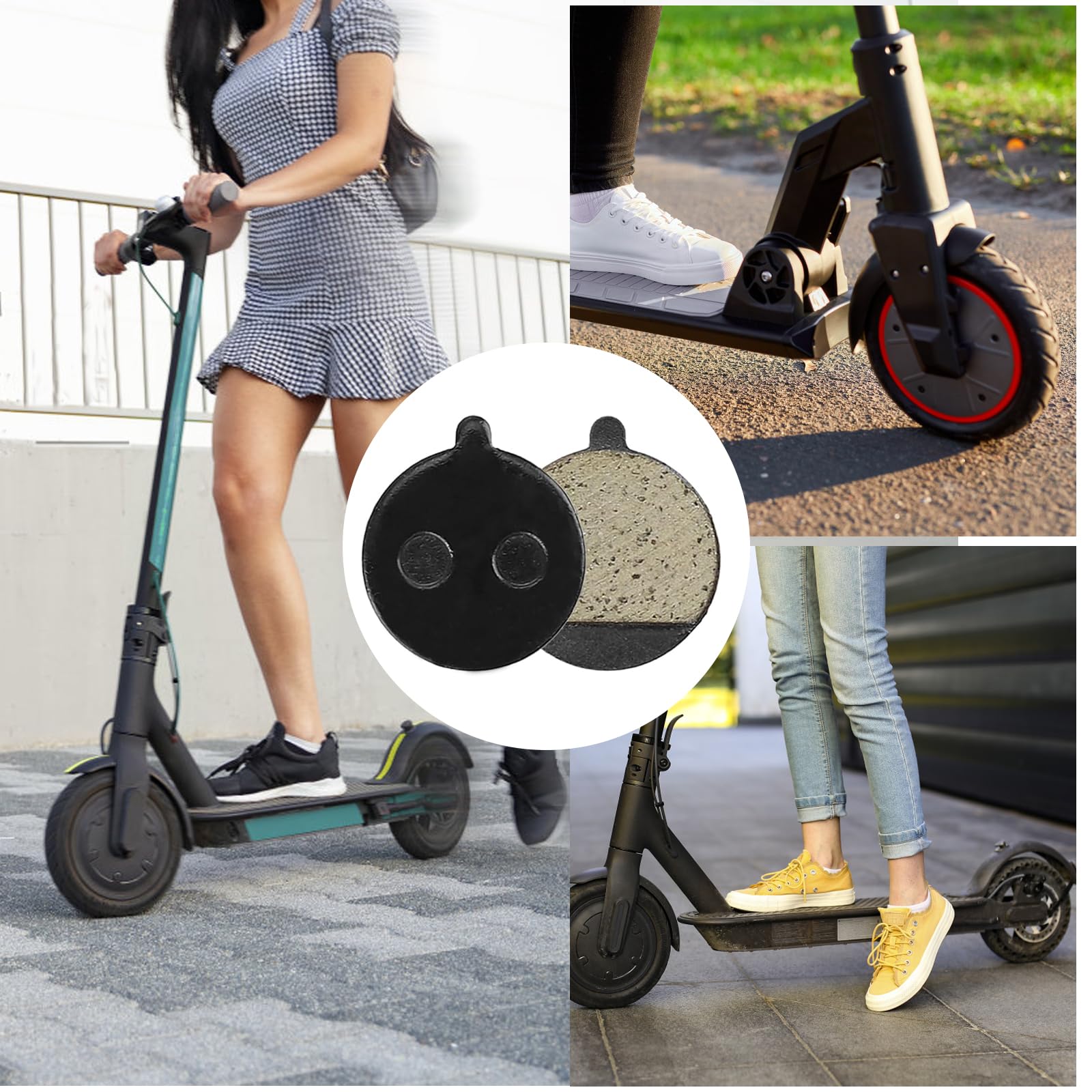 8 pezzi Pastiglie Freno per Monopattino Elettrico, Ricambi per Monopattino Elettrico, Resistenti Alle Alte Temperature, Durevoli, Adatte per Monopattini Xiaomi E e Soflow E