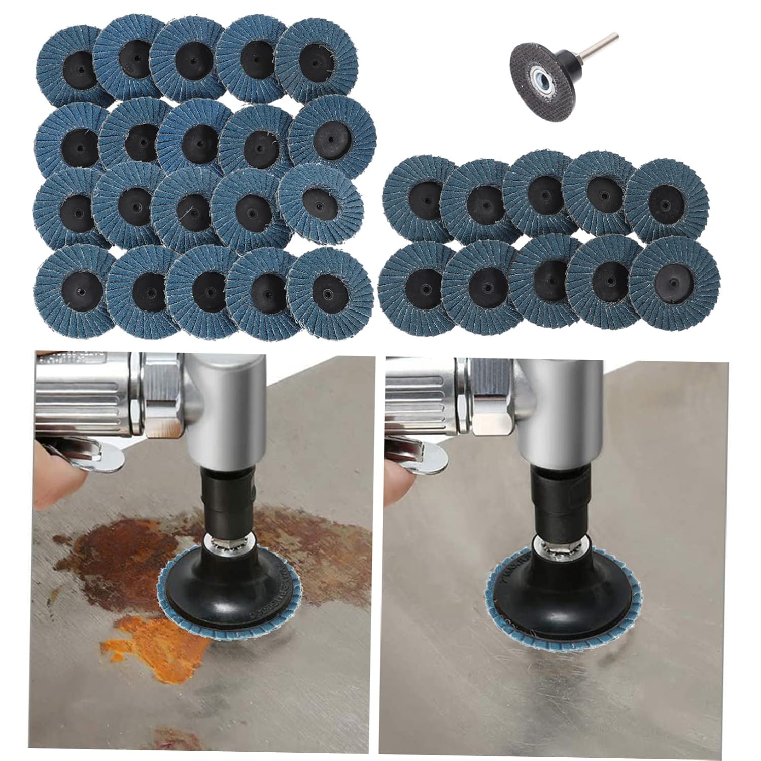 1 Set Flap Sanding Discs Buffing Wheel for Angle Grinder Holder Coarse Build for Efficient Stock Removal for Surface Polishing Deburring