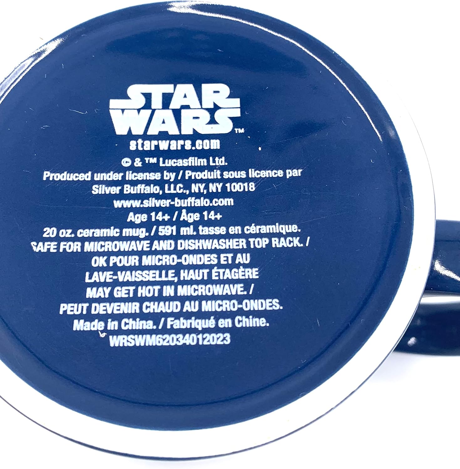 Silver Buffalo Star Wars Mandalorian and the Child Baby Yoda Grogu Jumbo 20 oz Ceramic Coffee Mug - 2 sided picture - Image 6