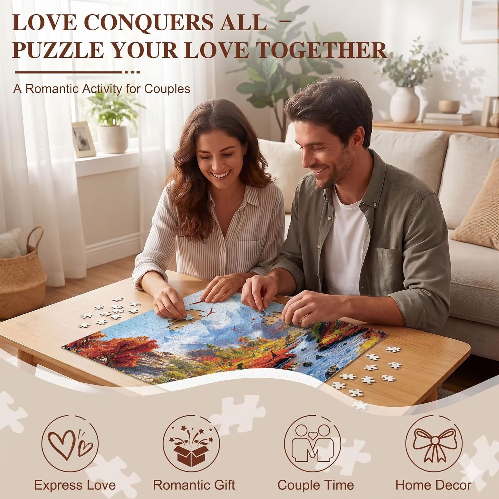 Puzzle 2000 Pezzi Classici, Puzzle Dinosauro mondo 99 x 70 cm, Gioco Educativo e Antistress in Legno con Poster Incluso, Ttività DIY per Famiglia, Regalo per Appassionati, Decor Parete Casa, f0-598