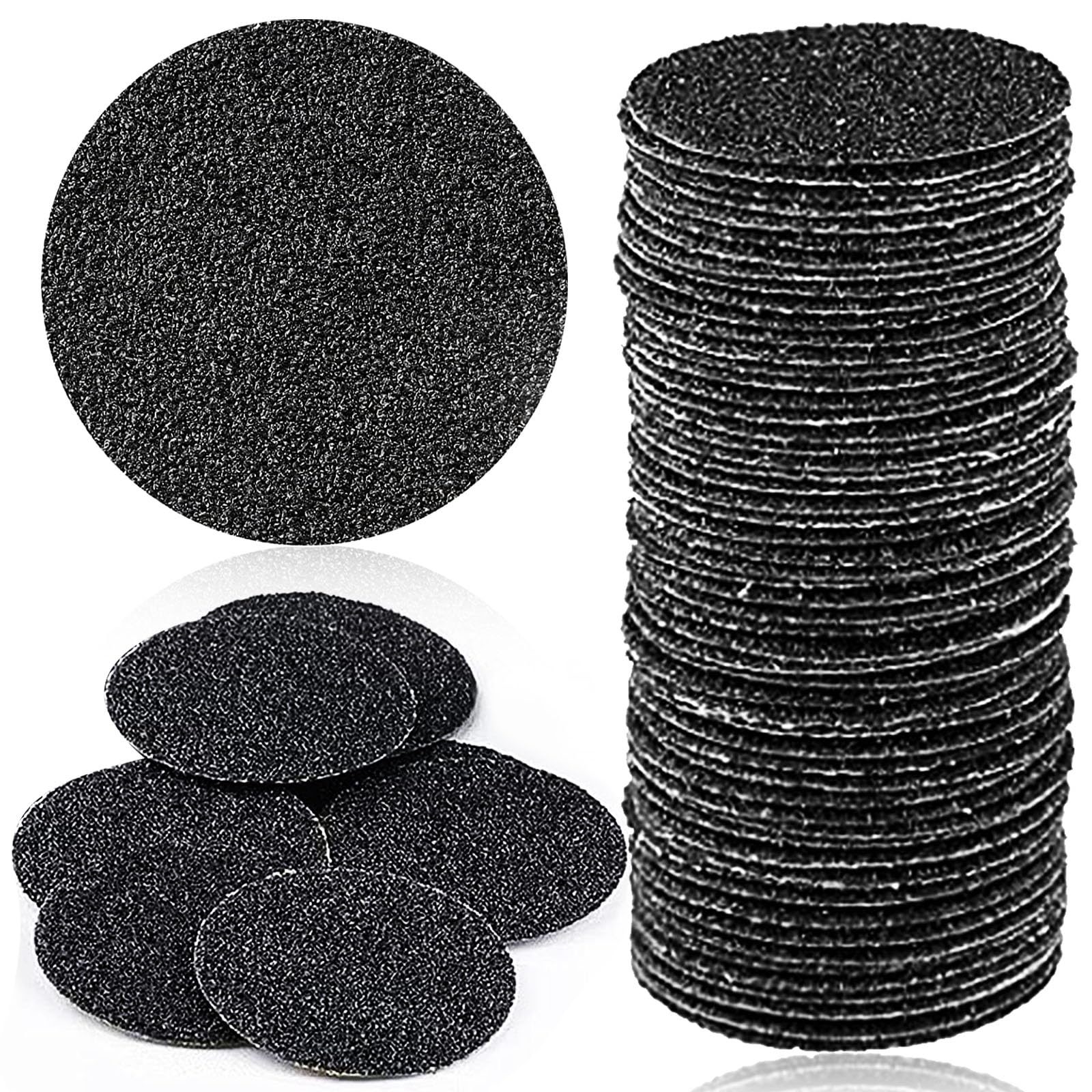 Honey Joy50pcs Foot File Sandpaper Disc Replaceable Sanding Pads for Electric Foot Rasp Files Callus Cuticle Hard Dead Skin Removal Pedicure Tools,HJ-NF037 (50pcs Disc Only - 120 Grit)