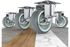 3" TPE Swivel Brake Caster Wheels for Furniture & Equipment