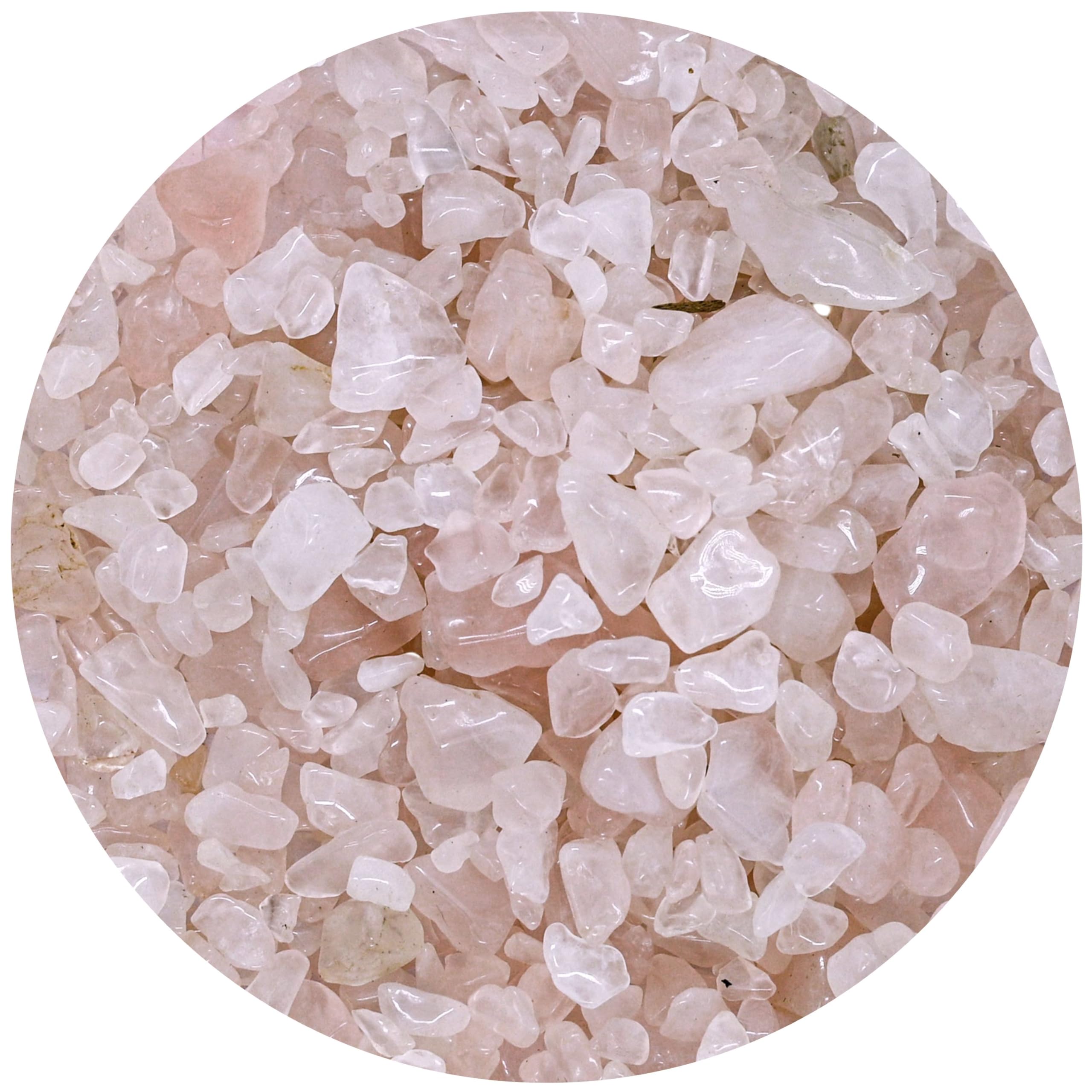 Crystal Heaven Certified Rose Quartz Raw Chips-50 Grams Crystal Stones For Pooja Supplies Vastu Crystal Grids,Meditation,And Healing Practices-Chakra Balancing And Protection Stone