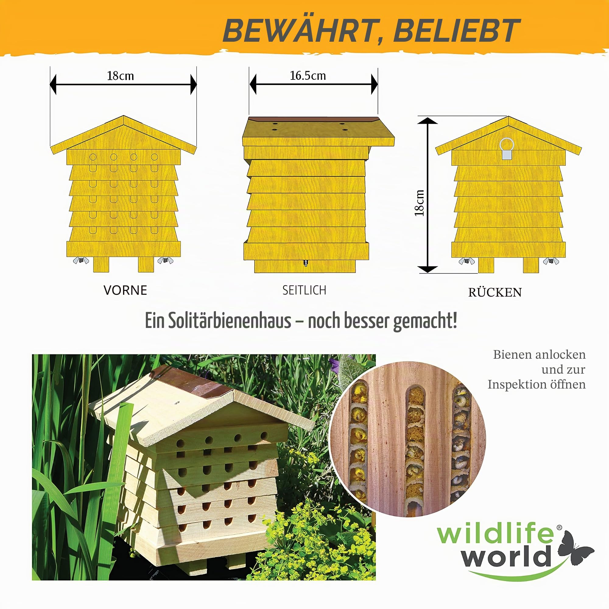 Wildlife World Solitary Bienenstock