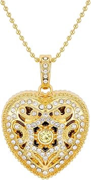 USB Flash Drive,Diamone Heart 16GB/32GB/64GB/128GB Portable USB2.0 Memory Stick Secure Date Storage Pendrive Thumb Drives Gold, 64GB