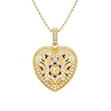 USB Flash Drive,Diamone Heart 16GB/32GB/64GB/128GB Portable USB2.0 Memory Stick Secure Date Storage Pendrive Thumb Drives (Gold, 32GB)