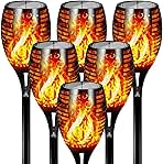 Otdair 96 LED Solar Lights Outdoor Upgraded 6 Pack, 43