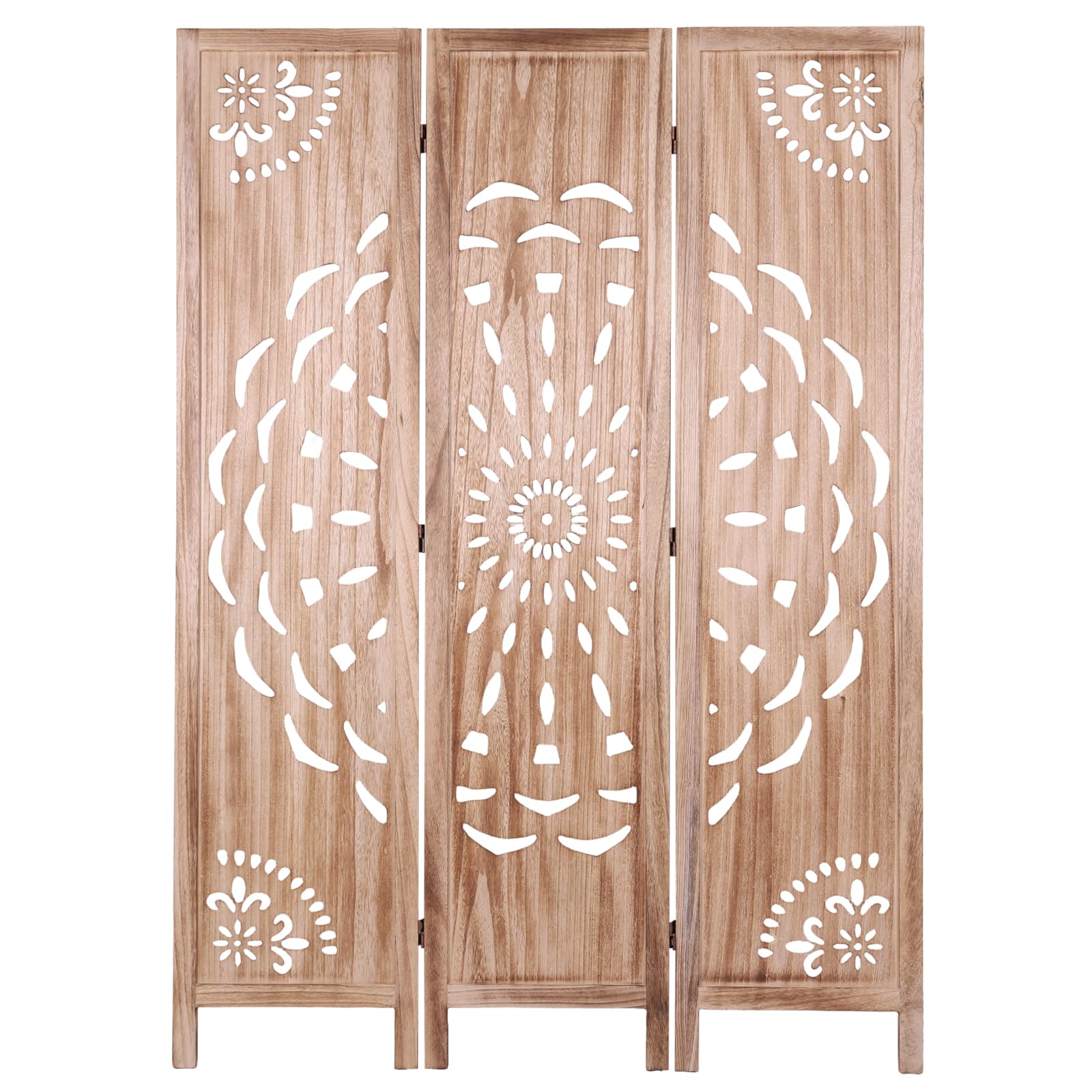 Cloison de séparation en bois à 3 panneaux pliable pour l'intimité de votre maison