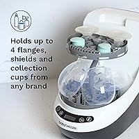 Vista 2 de Baby Brezza Bottle Washer Pro - Estante de repuesto para extractores de leche – Se adapta a todas las piezas de extractor de leche, incluyendo