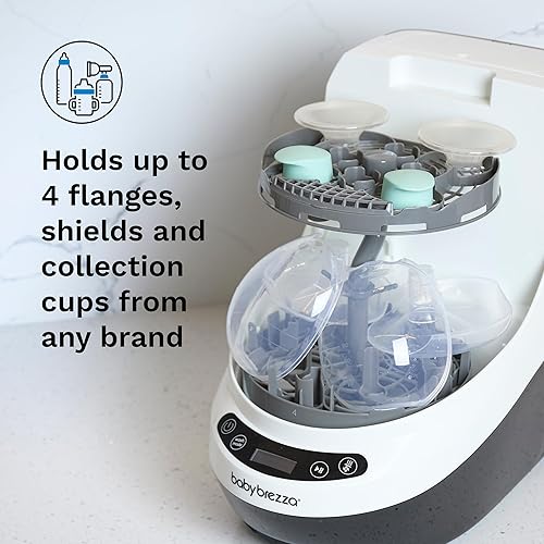 Miniatura 2 de Baby Brezza Bottle Washer Pro - Estante de repuesto para extractores de leche – Se adapta a todas las piezas de extractor de leche, incluyendo