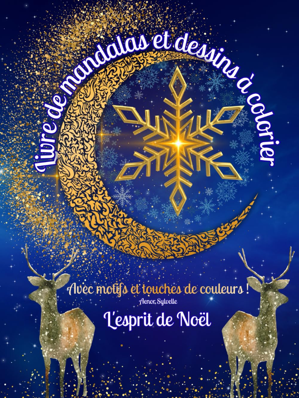 Livre de Mandalas et Dessins à Colorier de Noël pour Adulte - Album de Coloriage Anti-stress 100 Pages