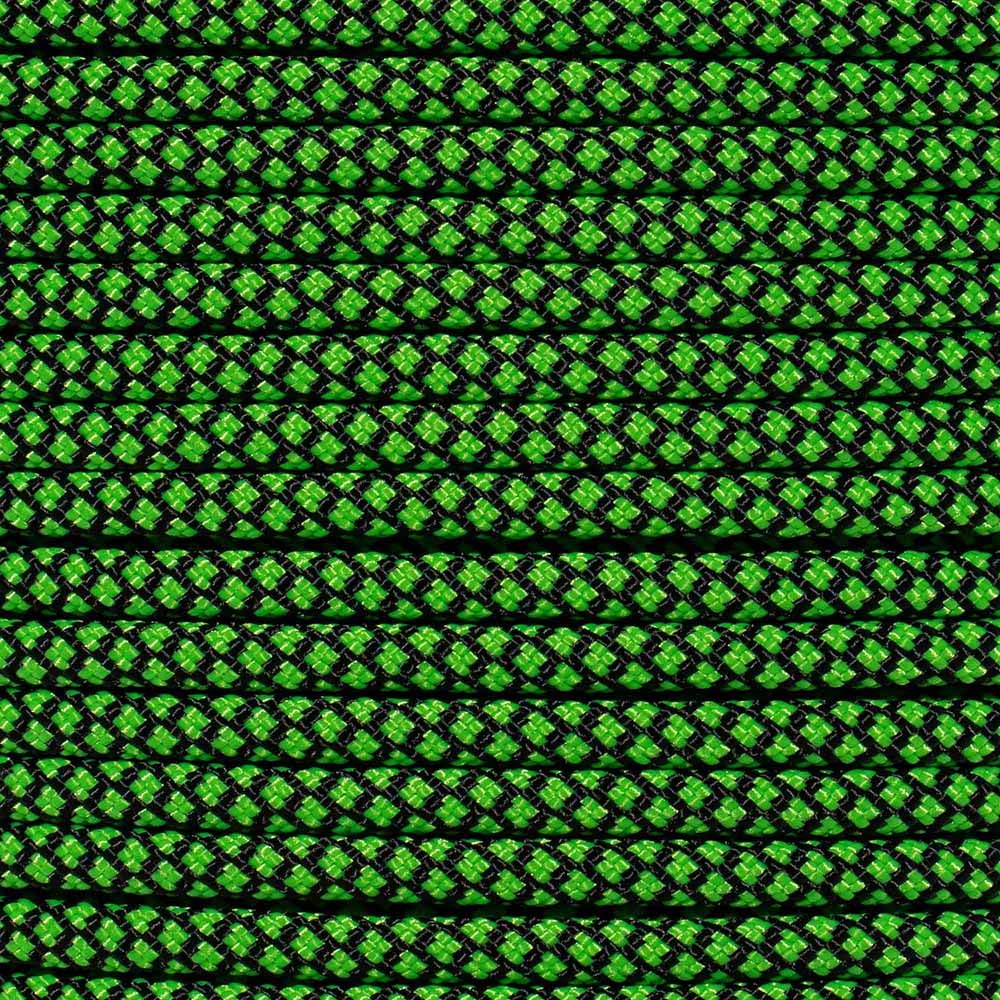 PARACORD PLANET 550 Type III 7 Strand Paracord – 100% Nylon Core – 550-Pound Tensile Strength - Utility Cord – Tie-Downs, Camping, Crafting, Survival (Neon Green, 10 Feet)