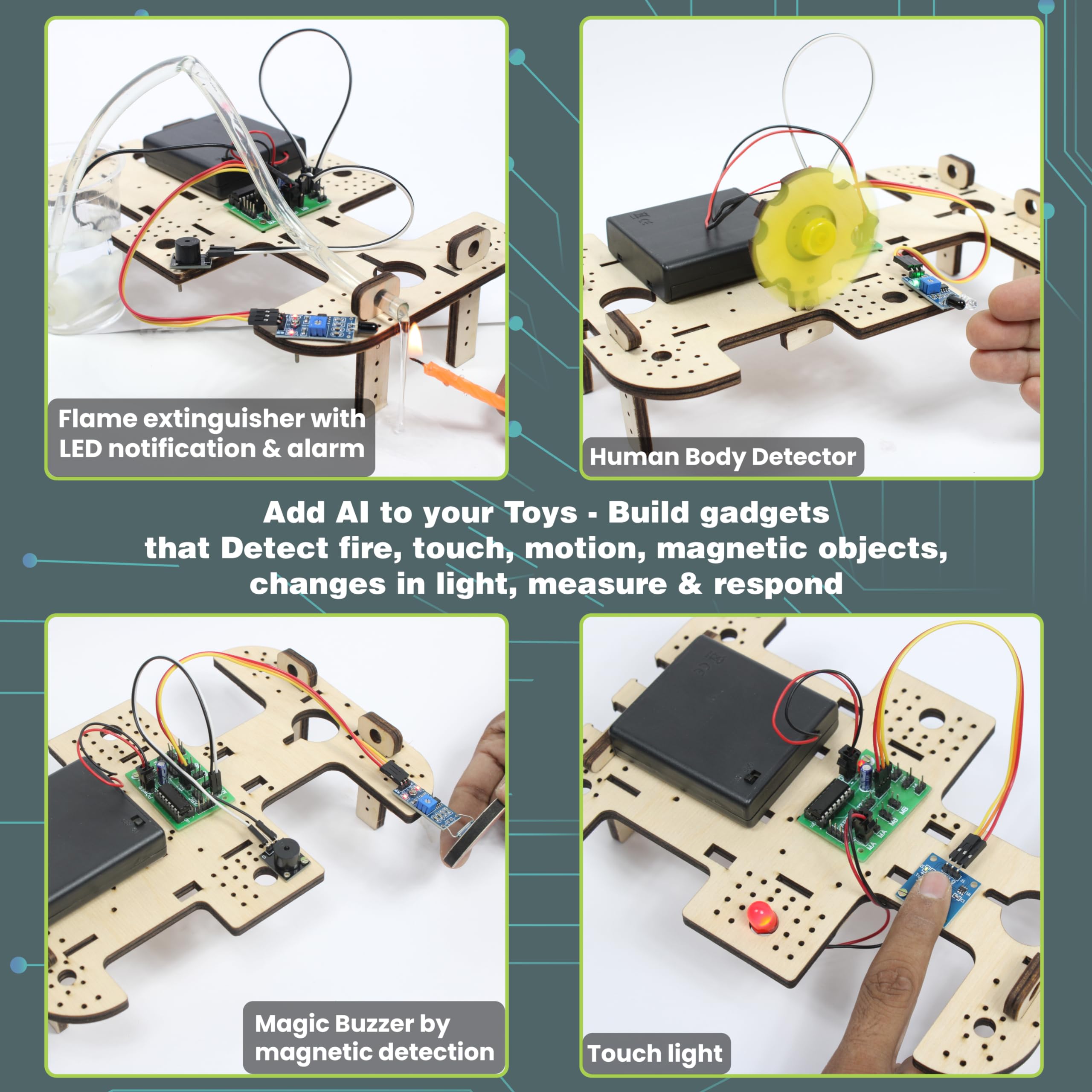 ButterflyEdufields 40in1 STEM Robotics Kits for Kids 8-12 Years | DIY Robots Projects for Kids with Electronics Board & Sensors | Best Educational Homeschooling Gift for 8 10 12 Years | 100+ Parts