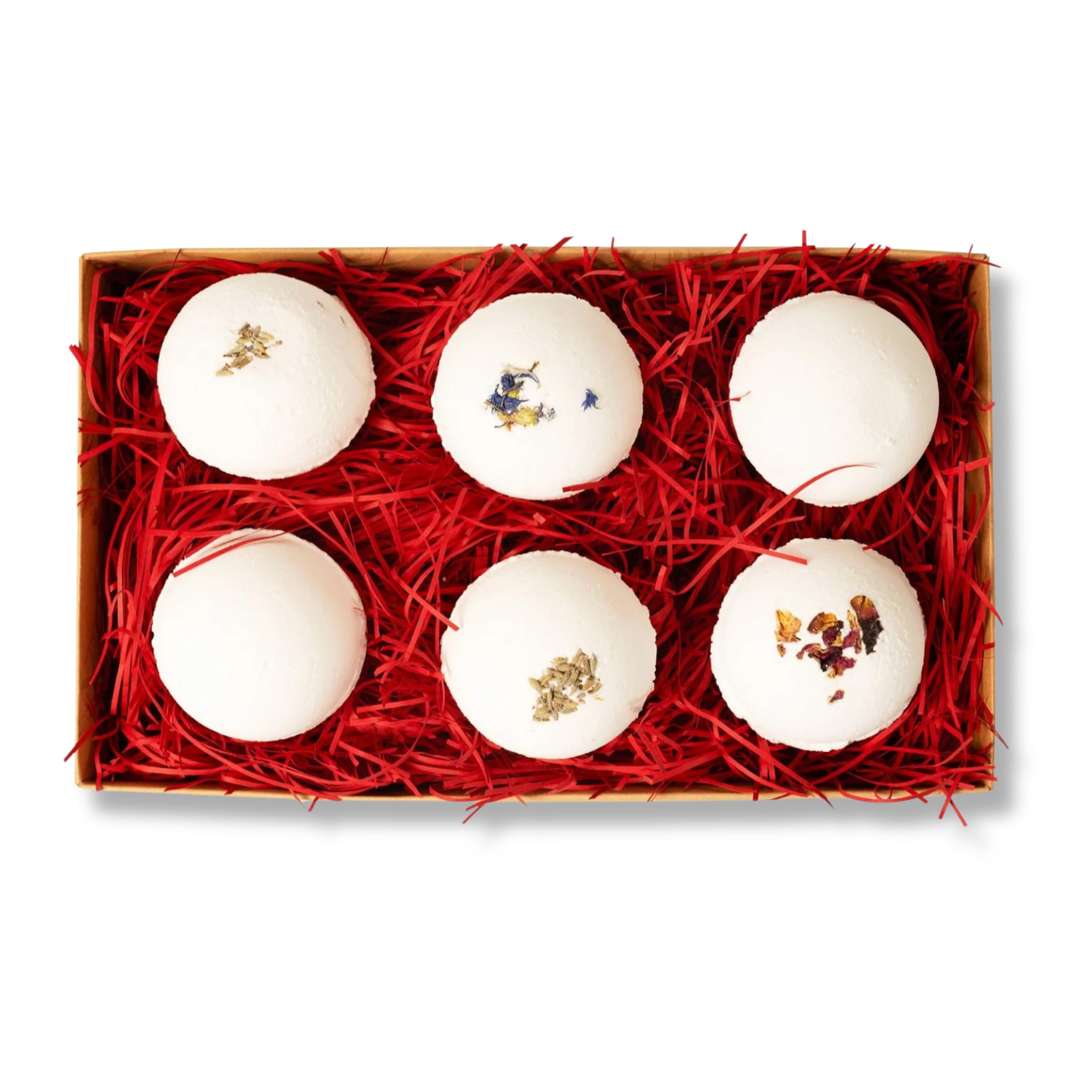Eco Bath London Big Round Bath Bomb Gift Set - Luxurious and Aromatic All-Natural Handmade Bath Bombs, Multiple Scents Available (Christmas Spirit, Lavender, Rose, Sea Breeze, Lemon, Truly Tropical)