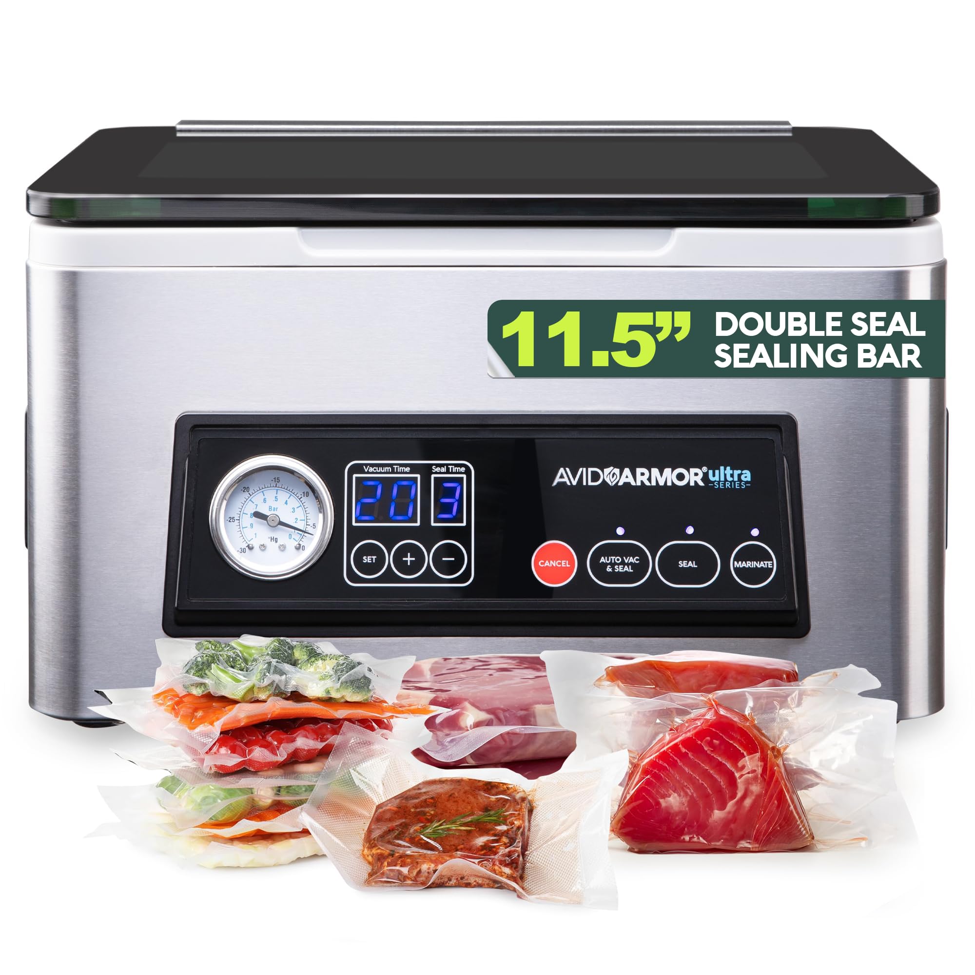 Photo 1 of Avid Armor Chamber Vacuum Sealer Machine USV20 Ultra Series for Wet Foods, Meat Vacuum Packing Machine, Compact with 11.5-Inch Vaccum Sealer Bar