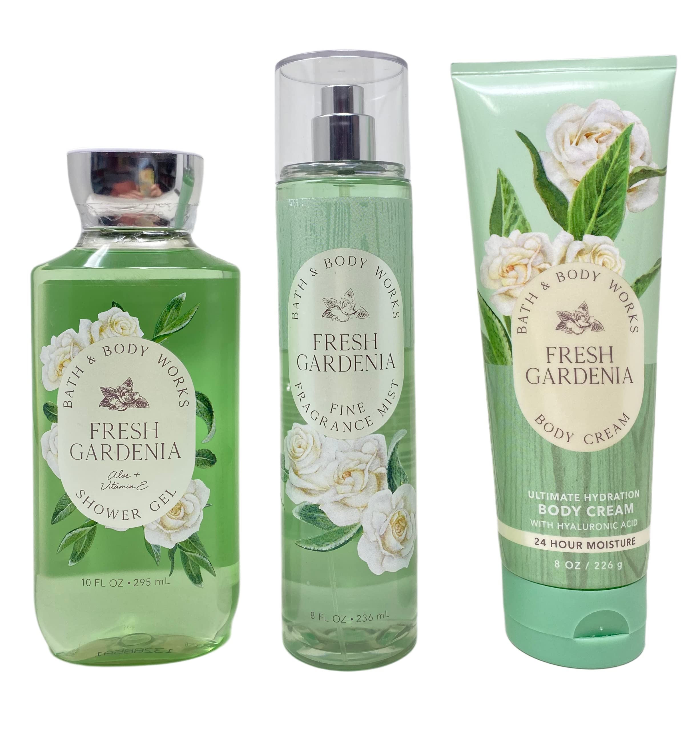 Buy Bath & Body Works FRESH GARDENIA Trio Gift Set Shower Gel Body