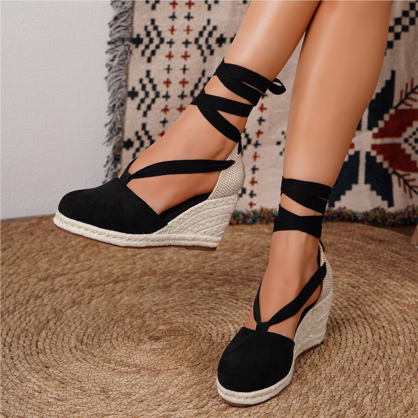 Sandali Donna Peep Toe Zeppa con Lacci per Matrimonio e Serate | Peep toe per stile, zeppa per altezza e comfort, Ideali per occasioni eleganti e ballo