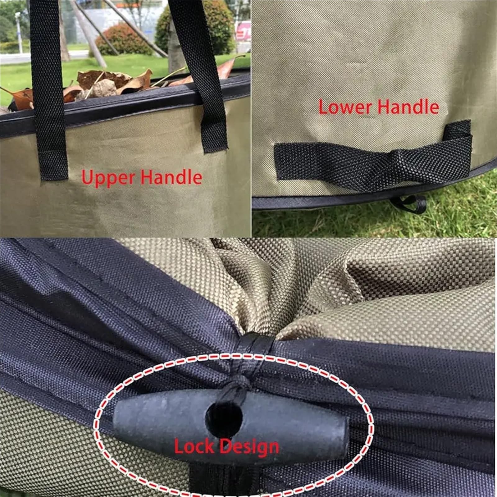 Gartensack Pop Up 30-Gallonen-Abfallbeutel/Gartenbeutel, wiederverwendbarer Rasen/Blätter-Mülleimer/zusammenklappbarer Gartenbeutel geeignet