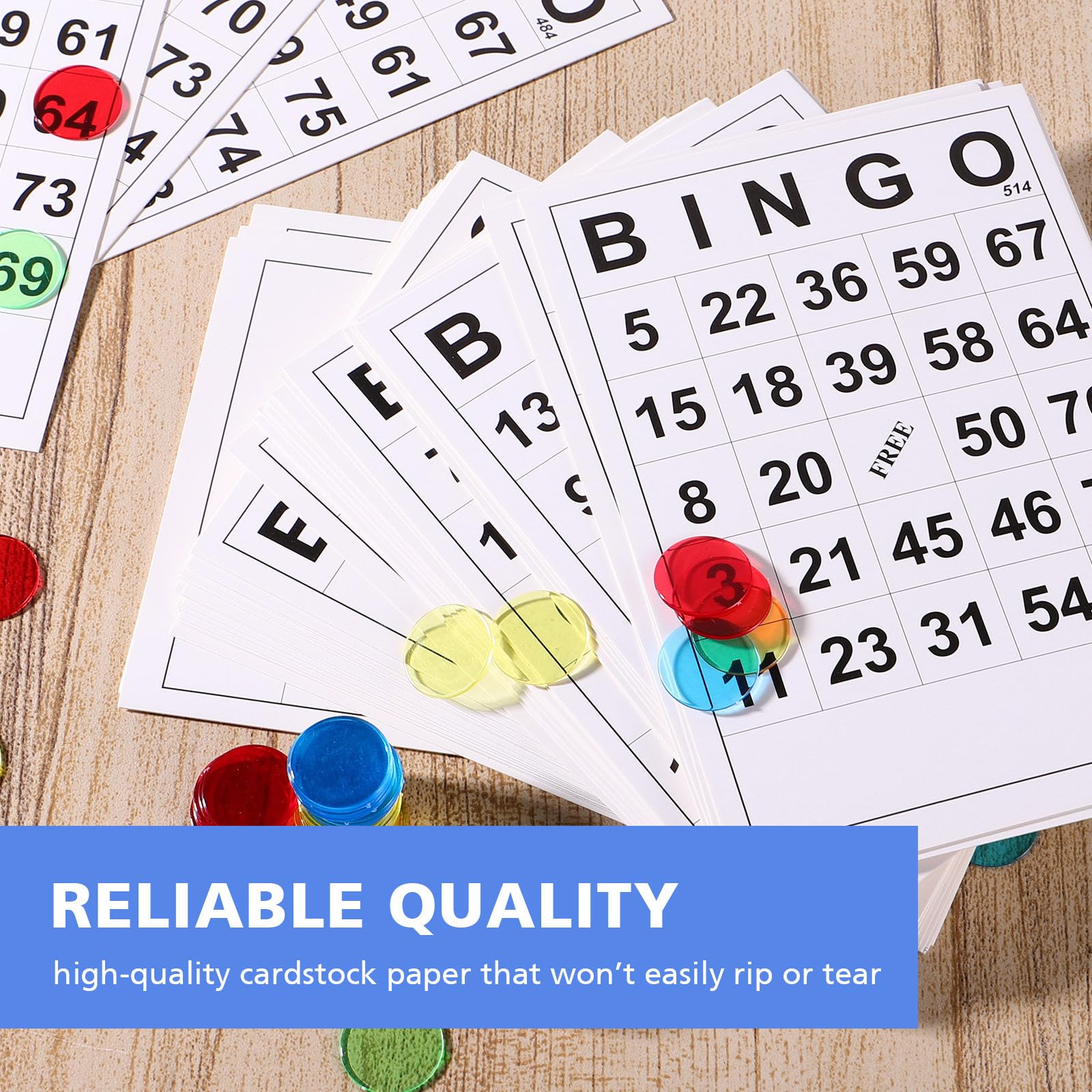 jojofuny 60Pcs Bingo Game Cards Set including Unique Numbers for Family Fun and Intellectual Development - Perfect for Parties and Kids - Image 4