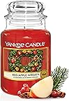 Yankee Candle Duftkerze im Glas (groß) | Red Apple Wreath | Kerze mit langer Brenndauer bis zu 150 Stunden | Perfekte Geschenke für Frauen