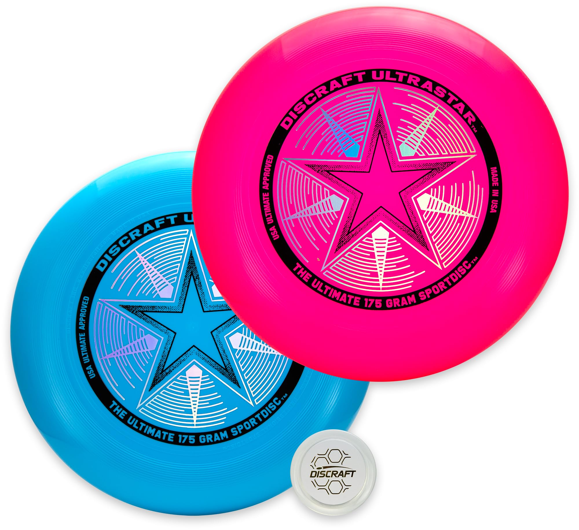 Discraft Ultrastar Ultimate Discs 1 & 2 Packs, Standardgröße, für Wettkampf- und Freizeitspiele