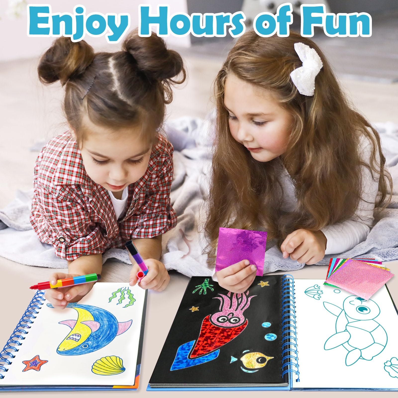 FUNNYB&G Art du foil Activités Manuelles pour Enfants- Creatif Jouet de Voyage DIY Activité Manuelle - Kit Bricolage Enfant, Idée Cadeau Fille de 4 5 6 7 8 9 (Construction) | Kit FUNNYB&G Art du foil Activités Manuelles pour Enfants- Creatif Jouet de Voyage DIY Activité Manuelle - Kit Bricolage Enfant, Idée Cadeau Fille de 4 5 6 7 8 9 (Construction) | Kit